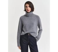 GANT Damen Weicher Rollkragenpullover aus Wolle mit Kaschmiranteil (XL) CHARCOAL MELANGE