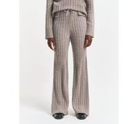 GANT Damen Zopfstrick Hose aus Wolle (L) TAUPE BEIGE