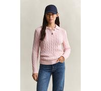 GANT Damen Zopfstrick Pullover aus Baumwolle (S) REFINED Rosa