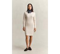 GANT Damen Zopfstrick Rundhalskleid aus Baumwollstretch (XS) FADED BEIGE