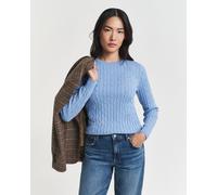 GANT Damen Stretch Cotton Cable C-Neck Pullover, Clear Sky, 32