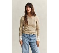 GANT Damen Zopfstrick Rundhalspullover (XXXL) OAT BEIGE