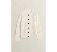 GANT Damen Zopfstrick Strickjacke aus Lambswool (XXL) CREAM