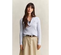 GANT Damen Zopfstrick Troyer (L) LIGHT Blau