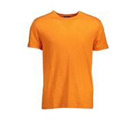 Gant Elegantes Herren-T-Shirt aus Leinen, kurzärmelig, Orange, Orange/Abendrot im Zickzackmuster (Sunset Chevron), XL