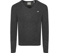GANT Herren Extrafine Lambswool V-Neck Pullover, Dark Navy Melange, XXXXL