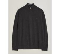 Gant Extrafine Merino Knitted Half Zip Dark Charcoal Melange Grau XXL