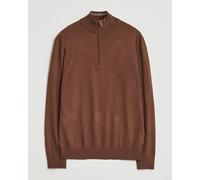 GANT Extrafine Merino Wool Half Zip Mahogany Brown Braun XL