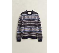 GANT Herren Fair Isle Rundhalspullover (XXXL) EVENING Blau