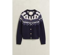 GANT - Fair Isle Strickjacke aus Wolle EVENING BLUE - Gr. - L