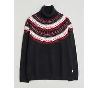 GANT Fairisle Knitted Turtleneck Black Schwarz L