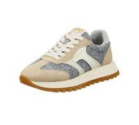 Sneaker GANT "Gant Sneaker Lederimitat/Textil", Damen, Gr. 38, beige (beige, grau), Lederimitat, Textil, casual, Schuhe (52544009-38) beige, grau