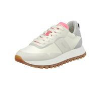 GANT FOOTWEAR Damen CAFFAY Sneaker, White/Gray/Fuchsia, 38 EU