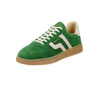 Sneaker GANT "Cuzmo", Herren, Gr. 44, dunkelgrün, Leder, Veloursleder, Schuhe Sneaker, Retro Sneaker, Schnürschuh mit Lederinnenausstattung (78584040-44) dunkelgrün