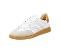 Sneaker GANT "Cuzmo", Damen, Gr. 43, weiß, Leder, Veloursleder, colorblocking, Schuhe Sneaker, Retro Sneaker, Schnürschuh mit Lederinnensohle (49689105-43) weiß