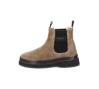 Chelseaboots GANT "Sistown", Damen, Gr. 37, beige, Veloursleder, casual, Schuhe, Winterboots, Schlupfboots mit Strecheinsatz und Plateausohle (99859864-37) beige