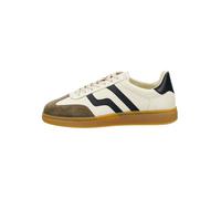 Sneaker GANT "Cuzmo", Herren, Gr. 43, weiß (sanftes weiß), Leder, kontrastfarbene Details, casual, Schuhe, mit Kontrasteinsätzen (99687027-43) sanftes weiß