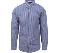 GANT Herren REG POPLIN Stripe Shirt Klassisches Hemd, College Blue,XXL