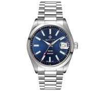 GANT Herrenuhr Eastham (42 mm) mit blauem Zifferblatt und Edelstahlarmband G161020