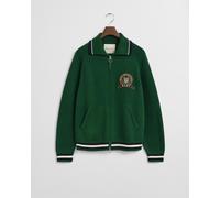 GANT Herren GANT 1949 Graphic Strickjacke mit Reißverschluss (L) FOREST Grün