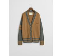 GANT Damen GANT Varsity V-Neck Strickjacke (L) WHISKEY Braun