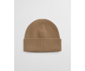 GANT - Gerippte Beanie aus Wolle warm khaki - Gr. - OS