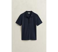 GANT Damen Geripptes Poloshirt (M) EVENING Blau