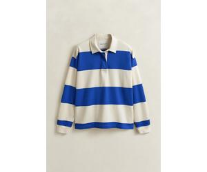 GANT - Gestreifter Heavy Rugger aus Baumwolle royal blue - Gr. - XL