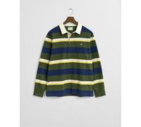 GANT Herren Gestreifter Heavy Rugger (XXXL) COUNTRY Grün