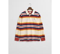 GANT Herren Gestreifter Heavy Rugger (L) MODERN RUST