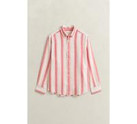 GANT - Gestreiftes Hemd aus Leinenmix rose red - Gr. - XL