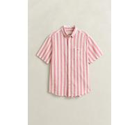 GANT Herren Reg Cotton Linen Stripe Ss Shirt Hemd