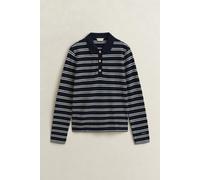 Gant - Gestreiftes Piqué-Poloshirt evening blue - Gr. - M