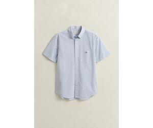 GANT - Gingham Classic Popeline Kurzarmhemd light blue - Gr. - L