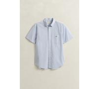 GANT - Gingham Classic Popeline Kurzarmhemd light blue - Gr. - XL