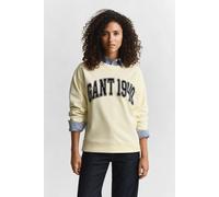 GANT Graphic C-neck Sweat Vanilla Yellow Größe: XL | Pullover Outlet | Damen | Weiß