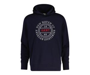 Gant "GRAPHIC HOODIE", Regular fit mit Kapuze (11490716-XL) evening blau