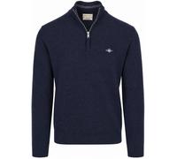 Gant Halfzip Lammwollpullover Navy - Größe XXL Dunkelblau XXL