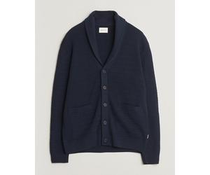 GANT Heavy Knitted Shawl Collar Cardigan Evening Blue Blau S