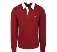 GANT Heavy Rugger Polo Piqué Rot - Größe L Bordeaux L