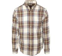 GANT Hemd Flanell Kariert Creme - Größe L Multicolour L