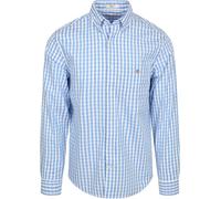 GANT Hemd Gingham Poplin Classic Blau - Größe M Blau M