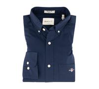 Gant T-Shirt mit Rundhalsausschnitt und Logo in Ecru, Größe XL