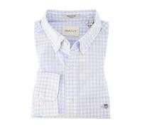 GANT Herren Reg Poplin Gingham Shirt Klassisches Hemd, Light Blue, XL EU