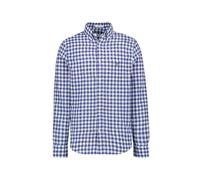 Gant Hemden Herren Regular Fit Langarm Baumwolle-Leinen blau, M