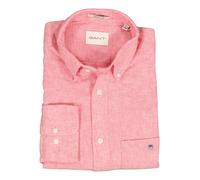 GANT Hemd Cotton Linen Shirt – Regular Fit, Leinen-Baumwoll-Mix, Rosa, Größe 3XL
