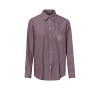 GANT - Relaxed Fit Classic Popeline-Bluse mit Streifen darkened wine - Gr. - 44