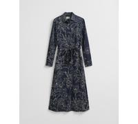 GANT Damen Hemdblusenkleid mit Blumen-Print (38) EVENING Blau