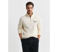 GANT Herren 1949 Graphic Sweatshirt mit Reißverschlusskragen (XXXL) CREAM