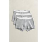 Trunk GANT "CORE TRUNK 3-PACK", Herren, Gr. XXL, 3 Stk., grau (light grau melange), Jersey, Obermaterial: 95% Baumwolle, 5% Elasthan, eng, Unterhosen (56459531-XXL) light grau melange